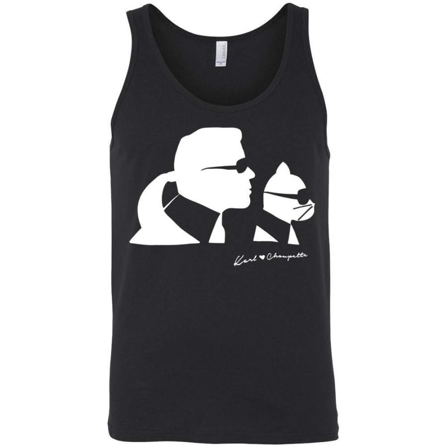 Karl lagerfeld signature Unisex Tank T-Shirt