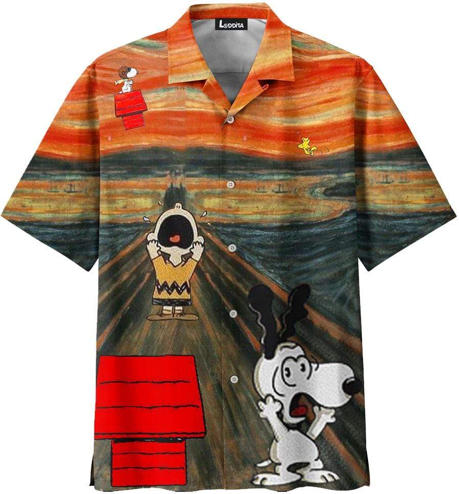 The Scream Snoopy Hawaii Shirt Ha61711