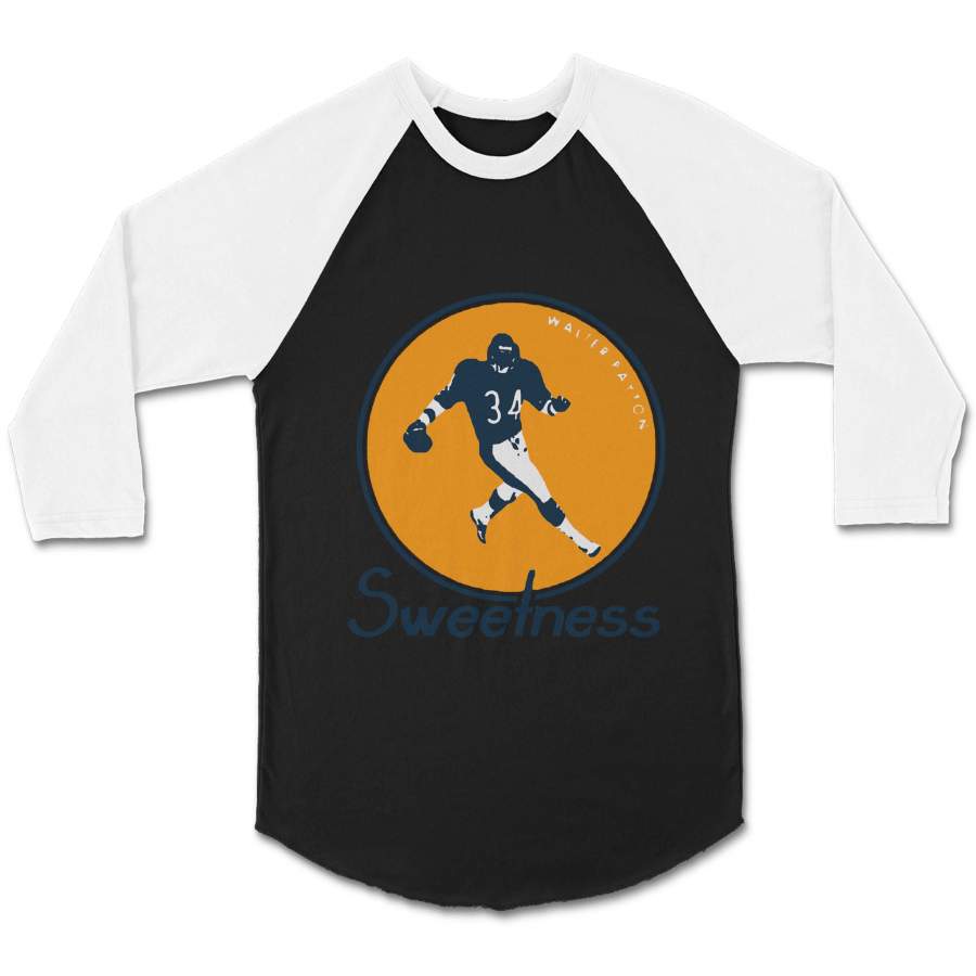 Walter Payton Vintage Unique Chicago Bears Cool CPY Unisex 3/4 Sleeve Baseball Tee T-Shirt