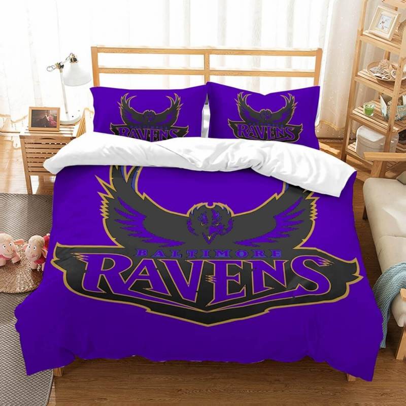 3D Customize Baltimore Ravens Et Bedroomet Bed 3D Customize Bedding Set Duvet Cover SetBedroom Set Bedlinen