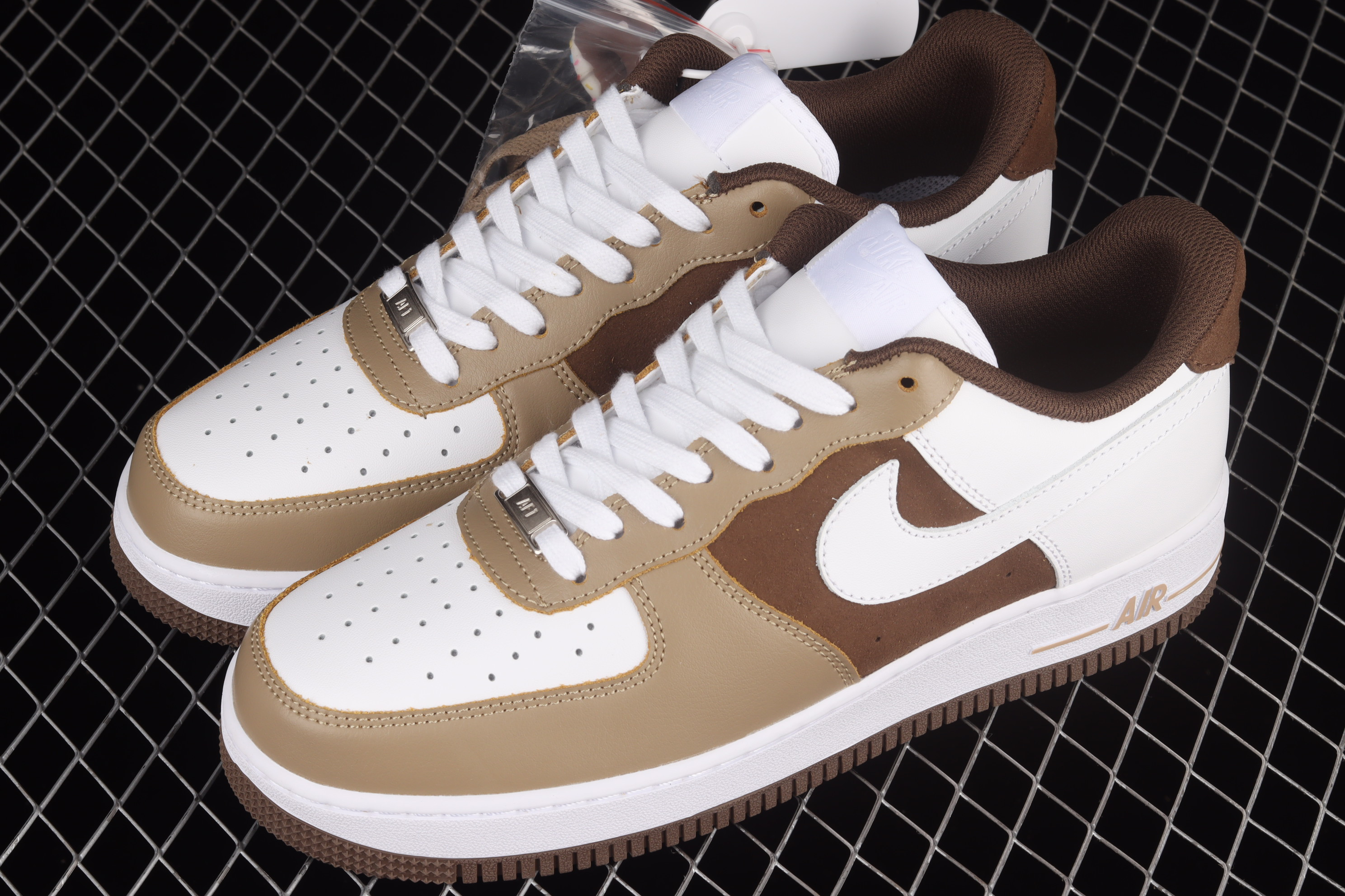 Nike Air Force 1 Low Cappuccino White Coffee Shoes Sneakers SNK986186856