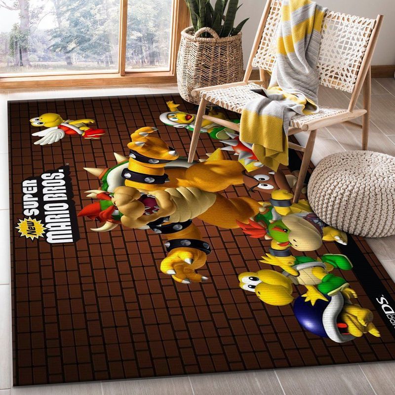 Super Mario 4 Area Rug Living Room And Bed Room Rug Gift Us Decor