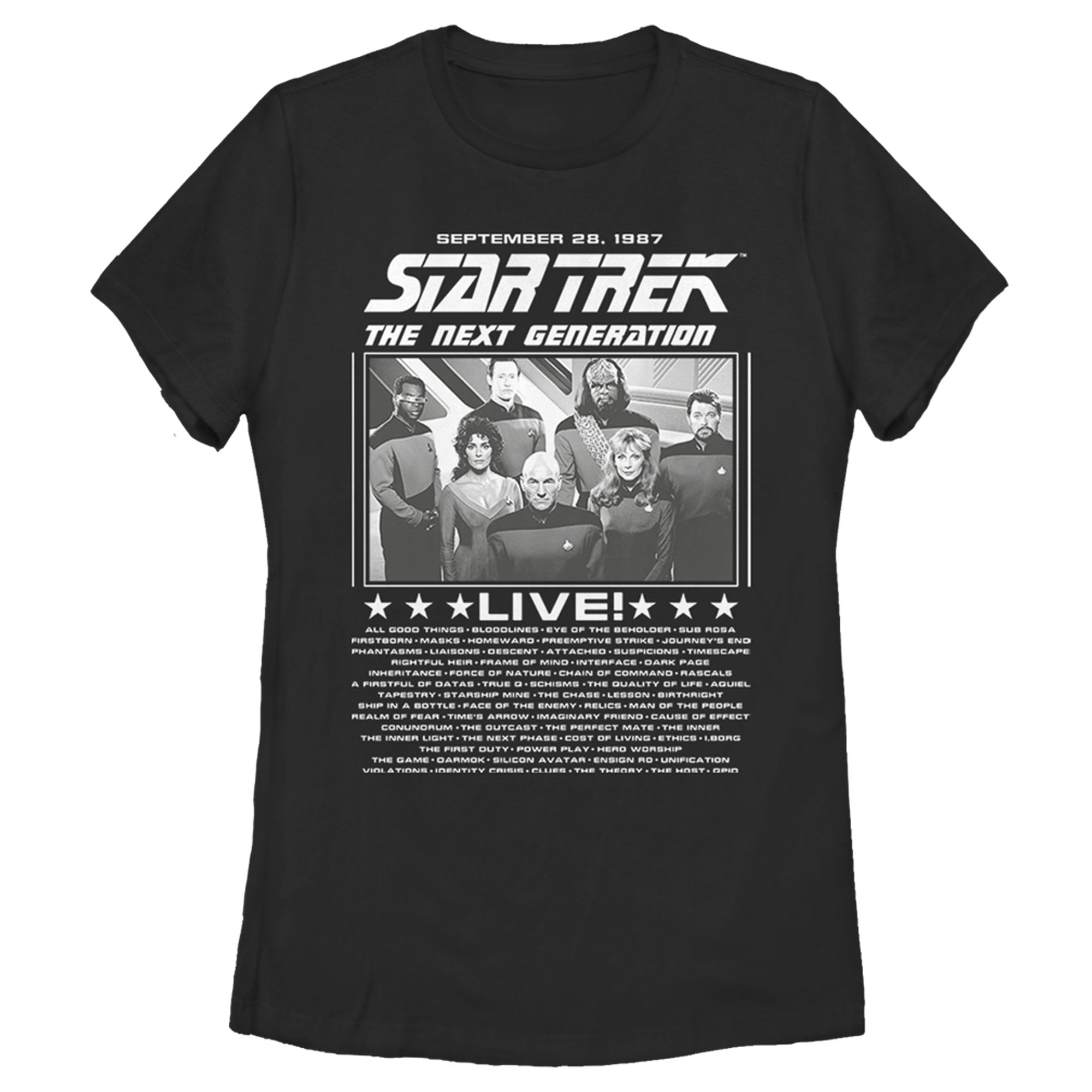 Women’S Star Trek: The Next Generation Concert Poster T-Shirt