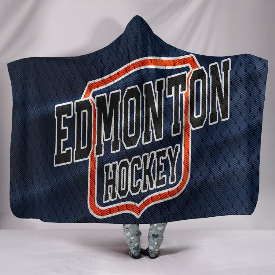 Edmonton Oilers Hockey Hoodie Blanket