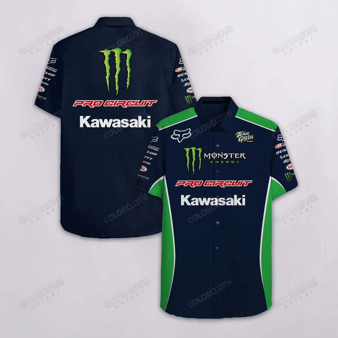 Pro Circuit Kawasaki Monster Hawaii Shirt Ha98339