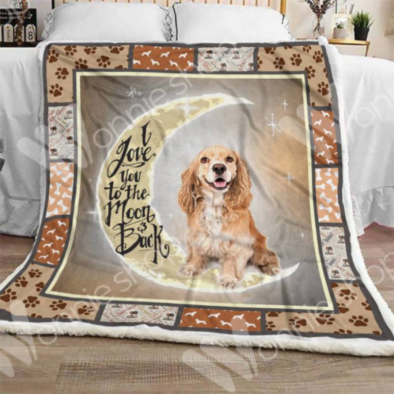 Cocker Spaniel Dog Sherpa Blanket OCT2902 68O31