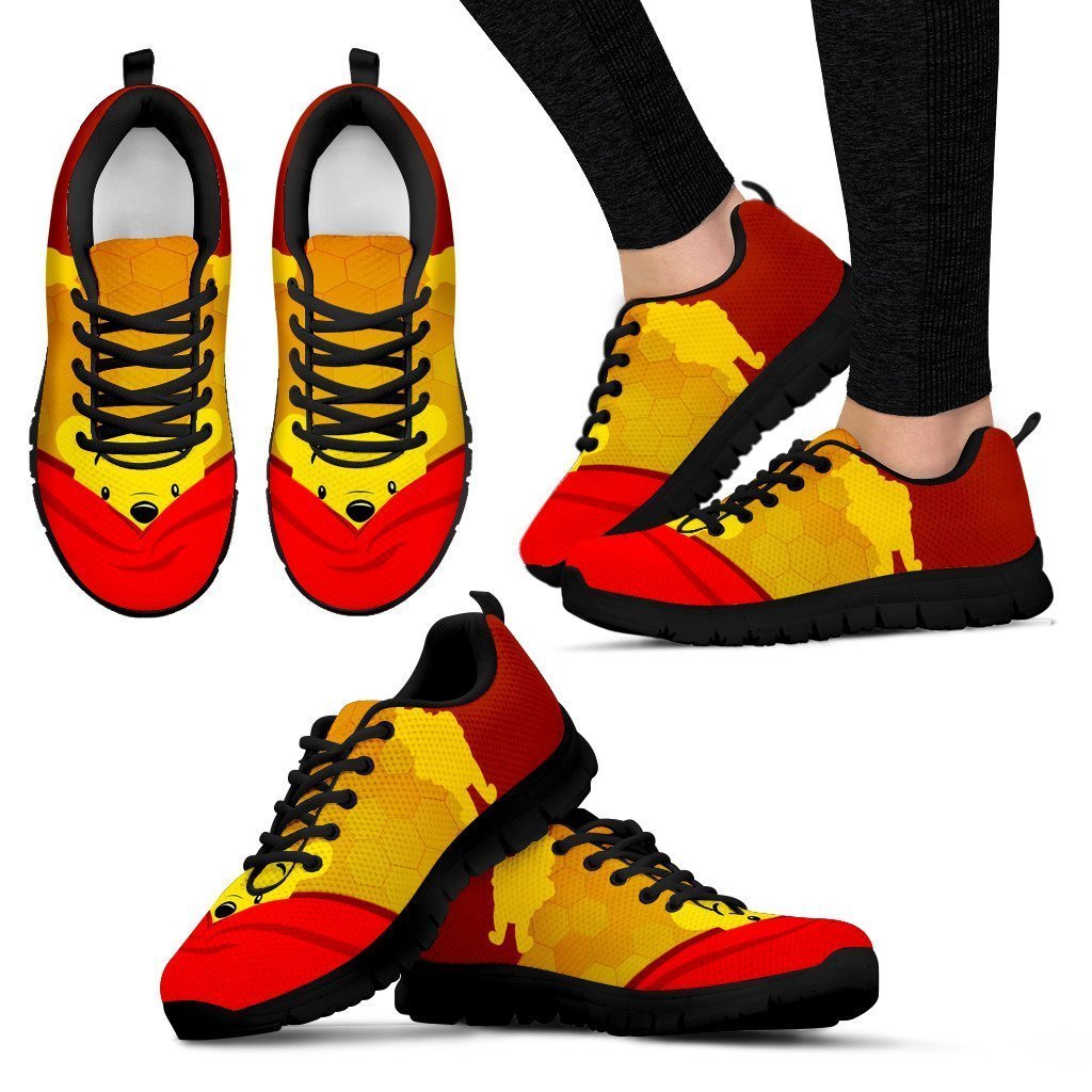 Cute Pooh Sneakers For Winnie The Pooh Fan Gift