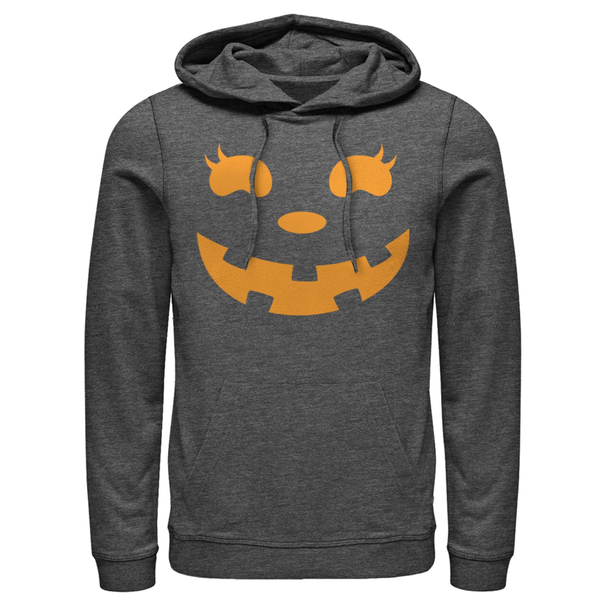 Chin Up Men’S Halloween Jack O’ Lantern Face  Pull Over Hoodie