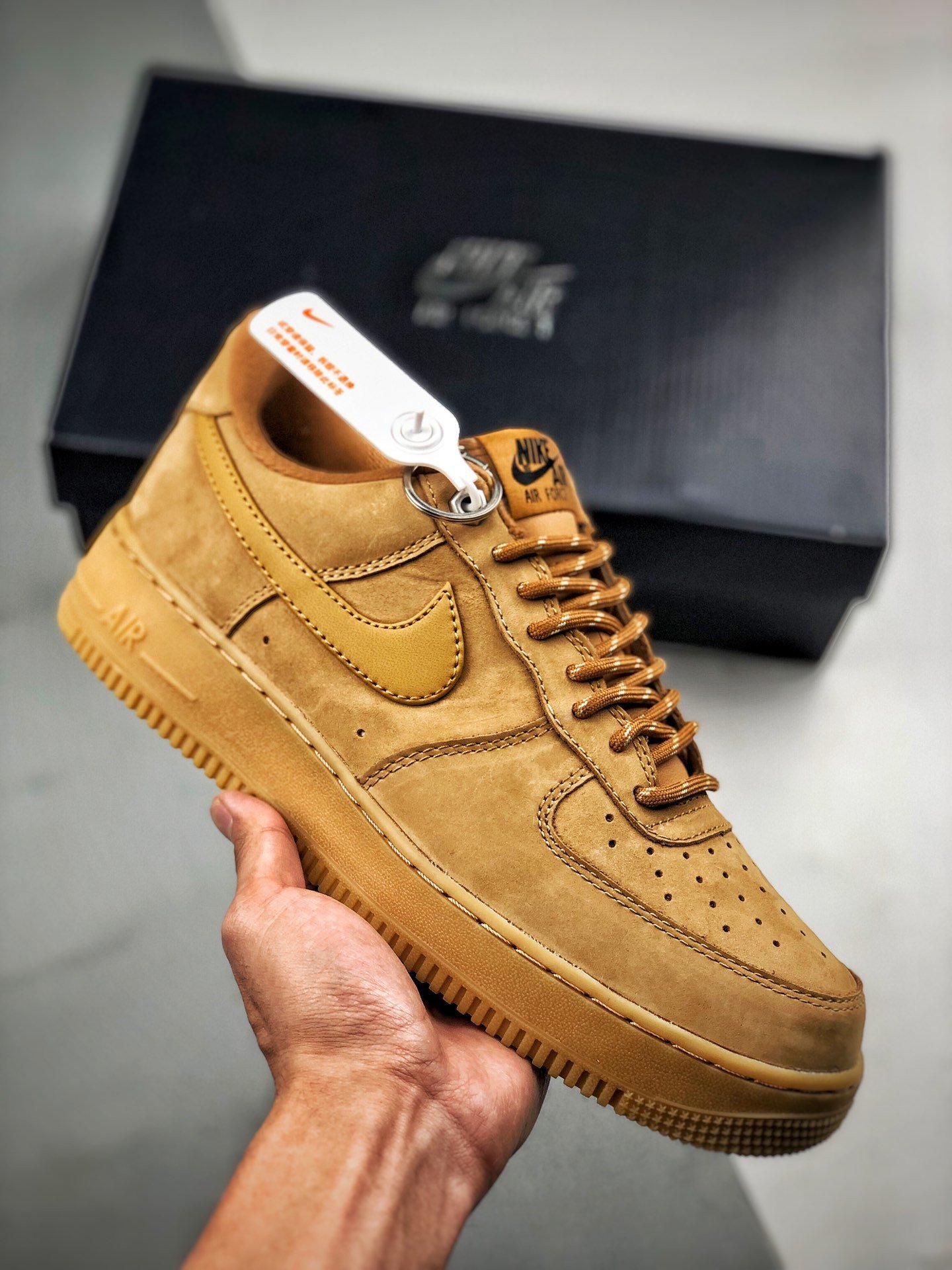 Nike Air Force 1 FlaxGum Light BrownBlackWheat 5340627