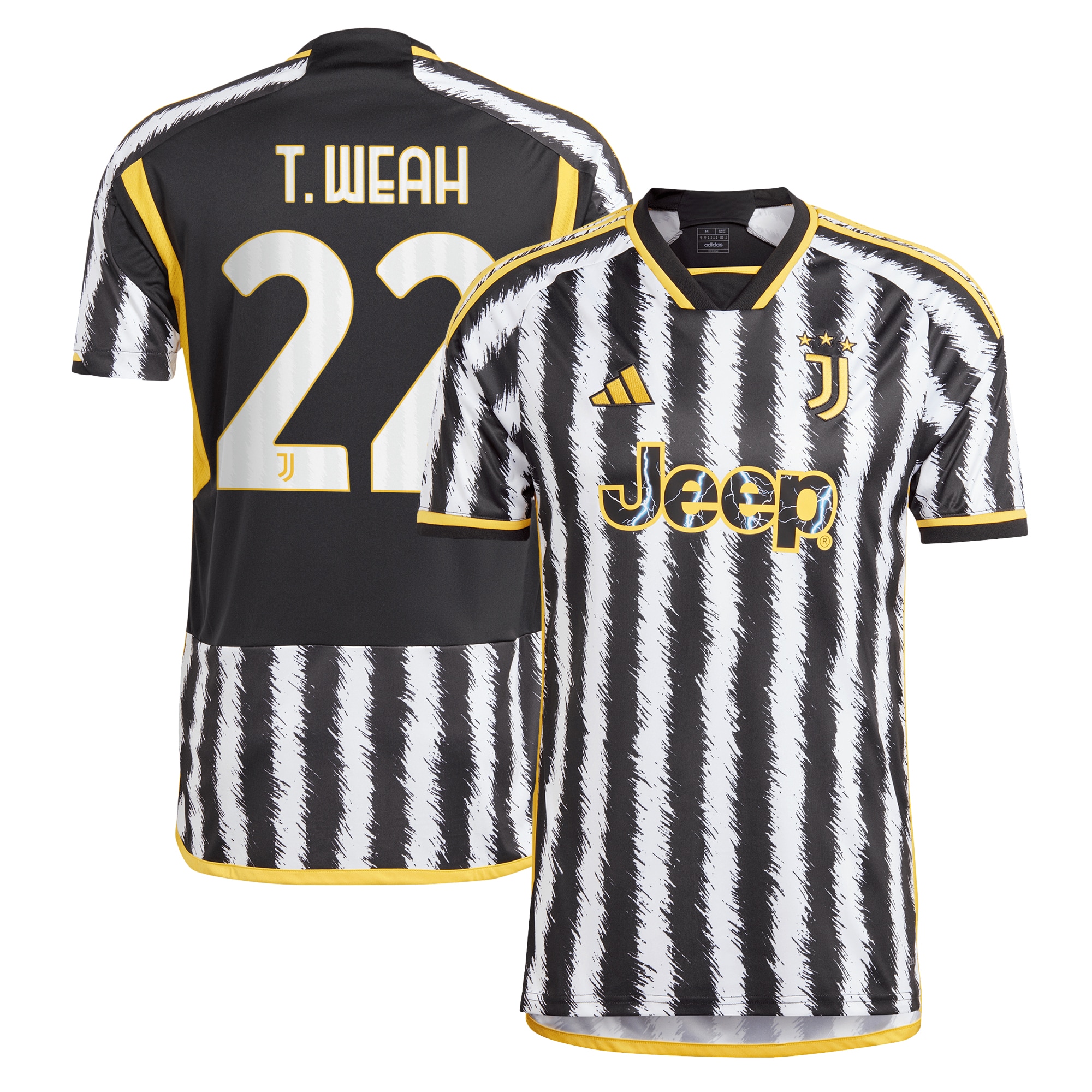 Timothy Weah Juventus 2023/24 Home Replica Player Jersey – Black