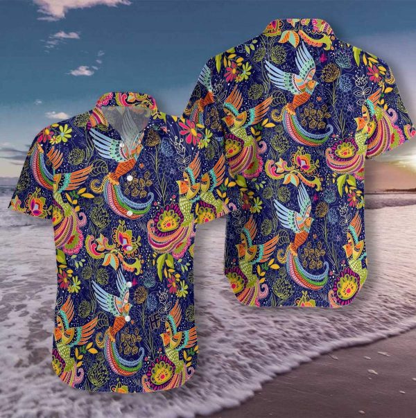 Colorful Hummingbird Mandala Hawaii Shirt For Men Women Ha68355