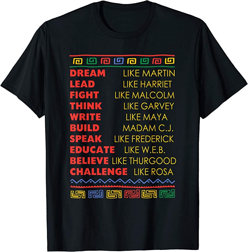 African American Heroes Inspirational Black History Month T-Shirt