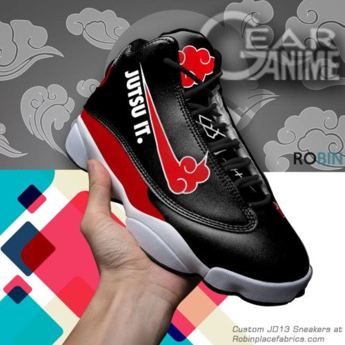 Akatsuki Jutsu It Jd 13 Sneakers Naruto Custom Shoes