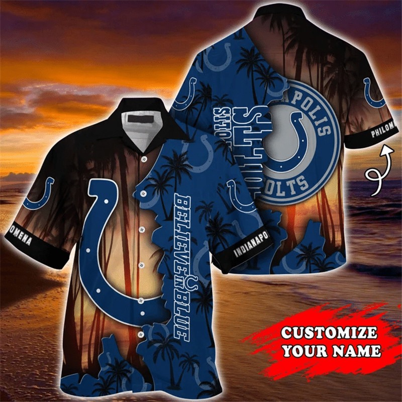 Indianapolis Colts Hawaii Shirt Tropical Island Personalized Ha65055