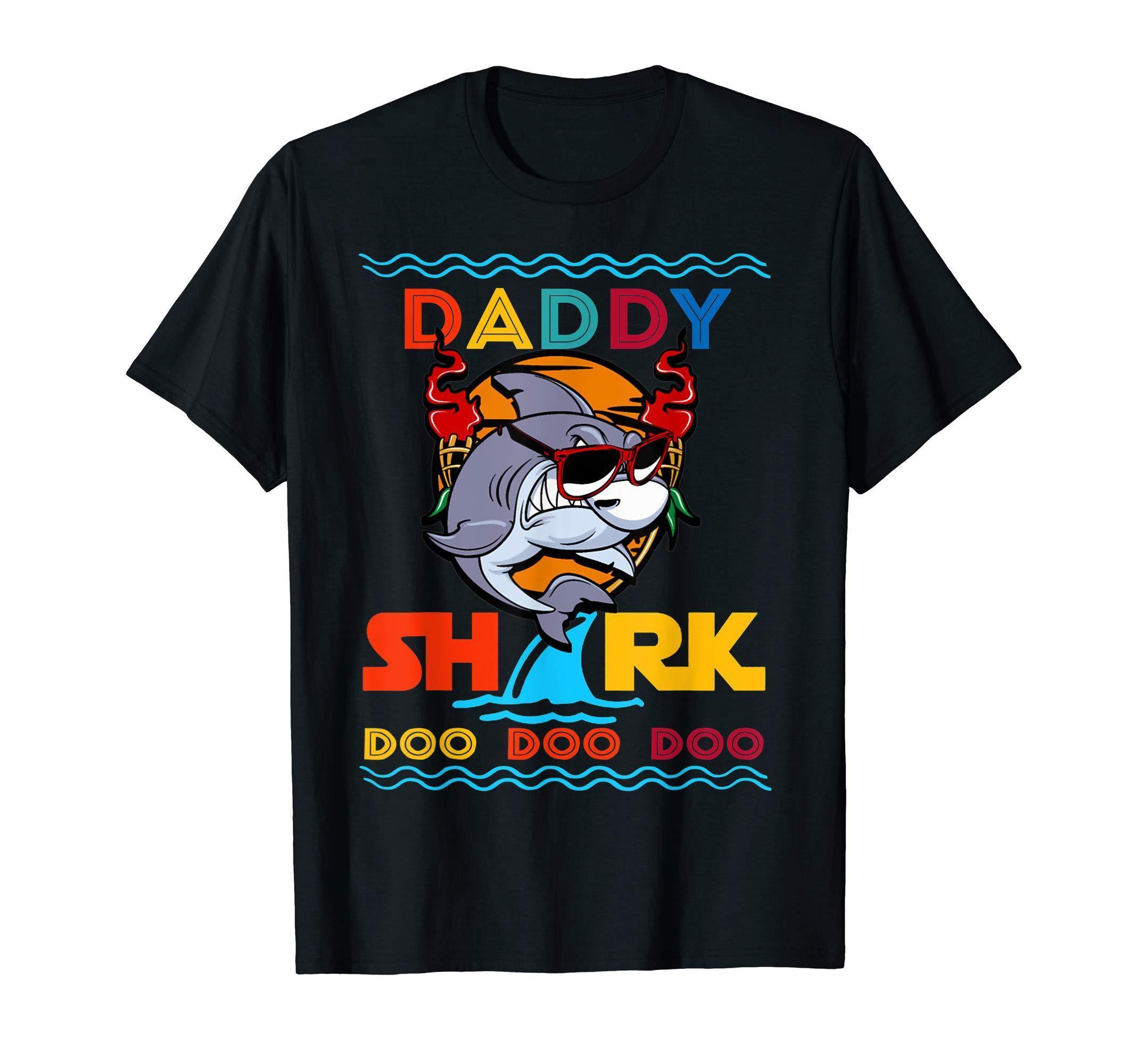 Daddy Shark Doo Doo Doo Shirt Fathers Day Gift T-Shirt