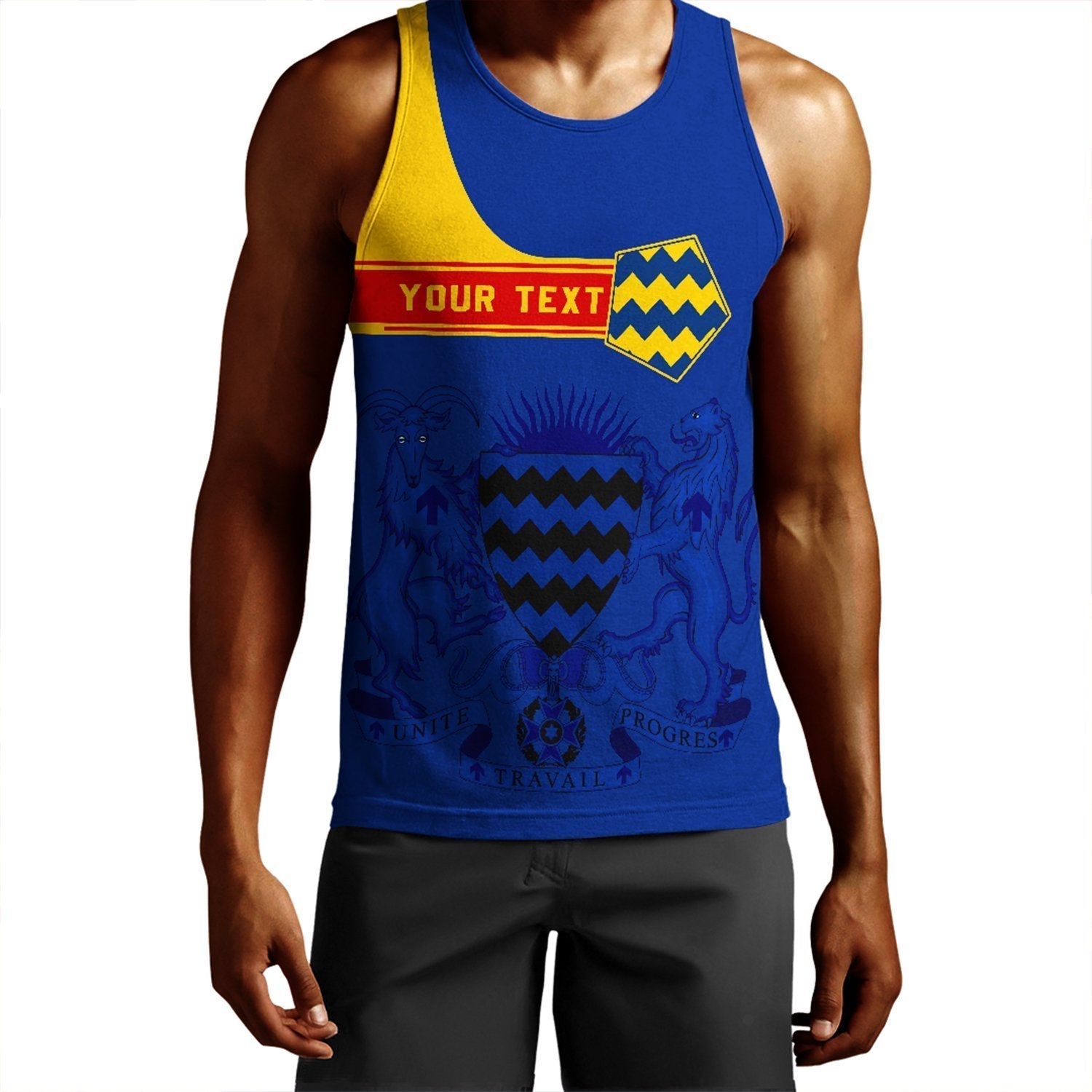 (Custom) African Tank Top – Chad Men’S Tank Top Pentagon Style