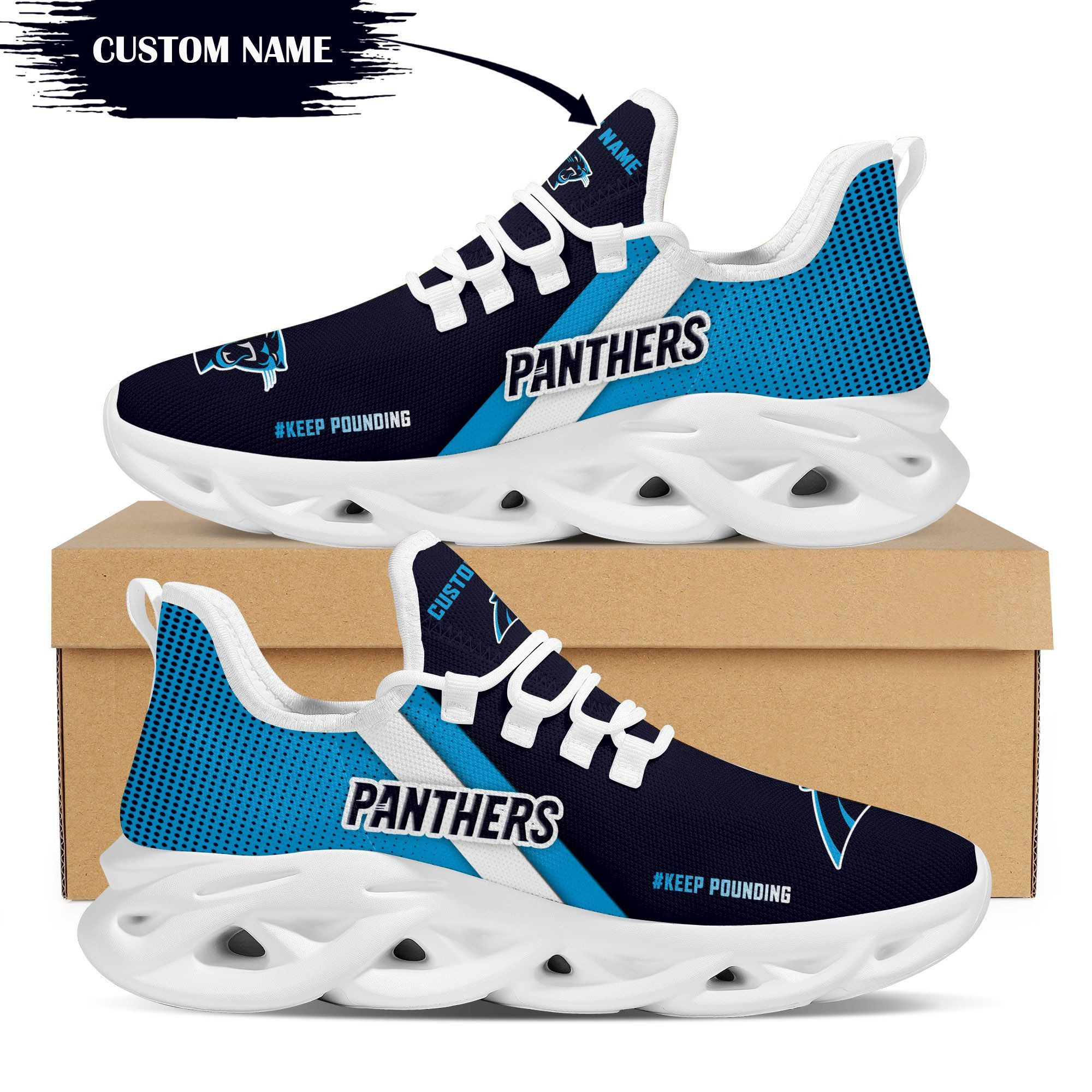 Carolina Panthers Custom Personalized Max Soul Sneakers Running Sports Shoes For Men Women