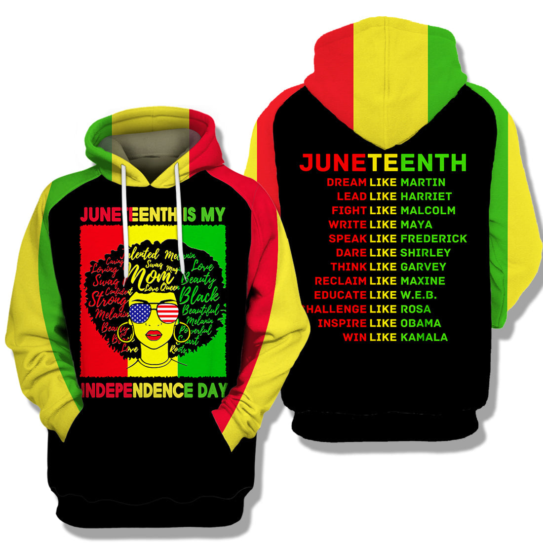 Unifinz Melanin Black Culture Shirt Juneteenth Is My Independence Day T-Shirt Melanin Hoodie Freeish 1865 Juneteenth Freedom Day 2022