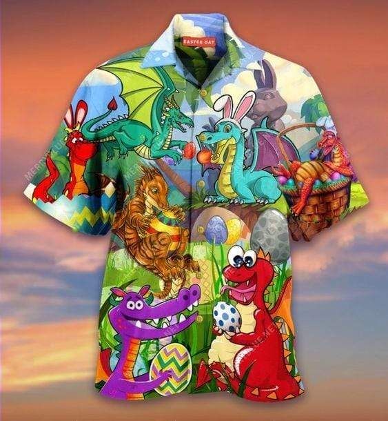 Hawaii Aloha Shirts Dragon Easter Eggs Ha108292