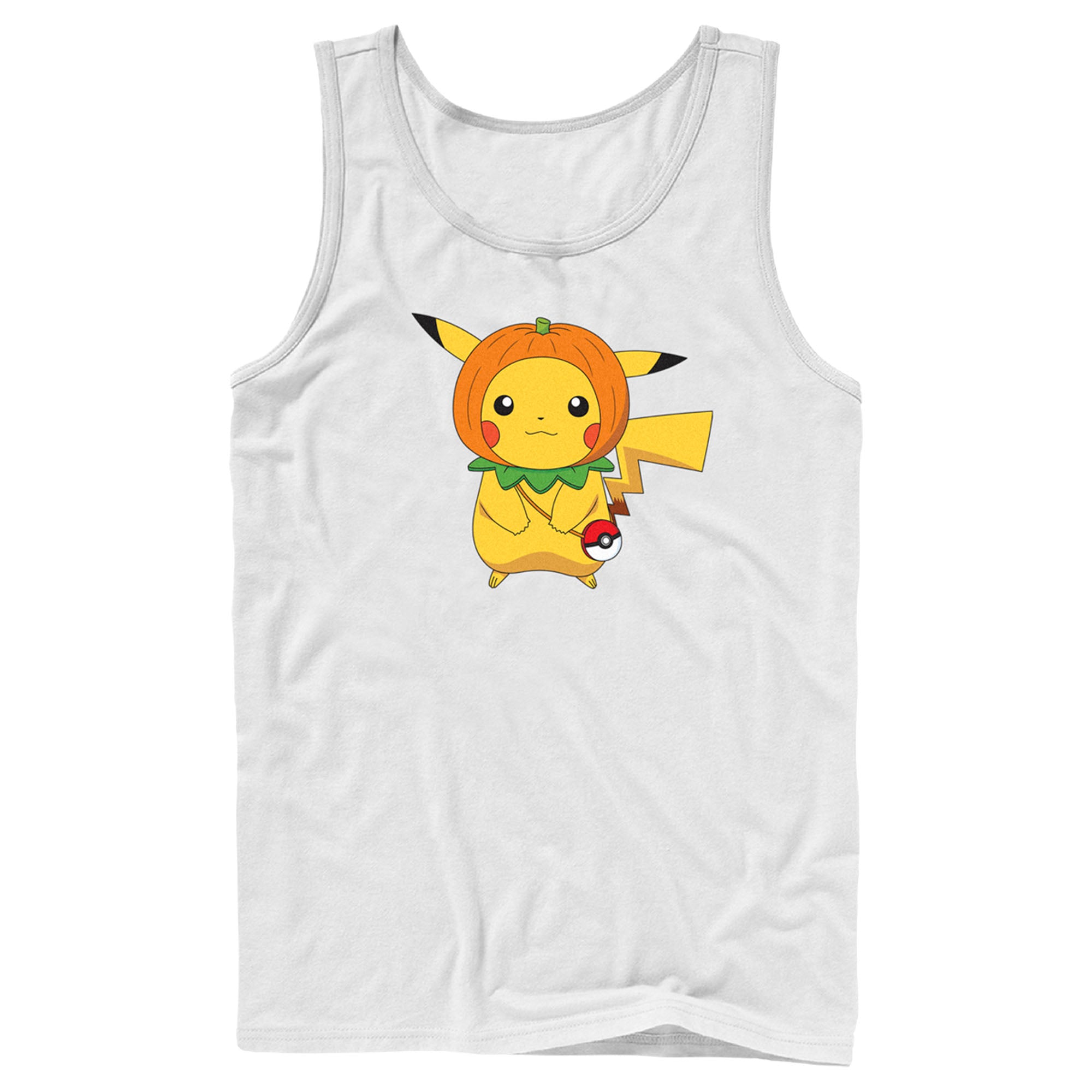 Men’S Pokemon Halloween Pumpkin Pikachu Tank Top