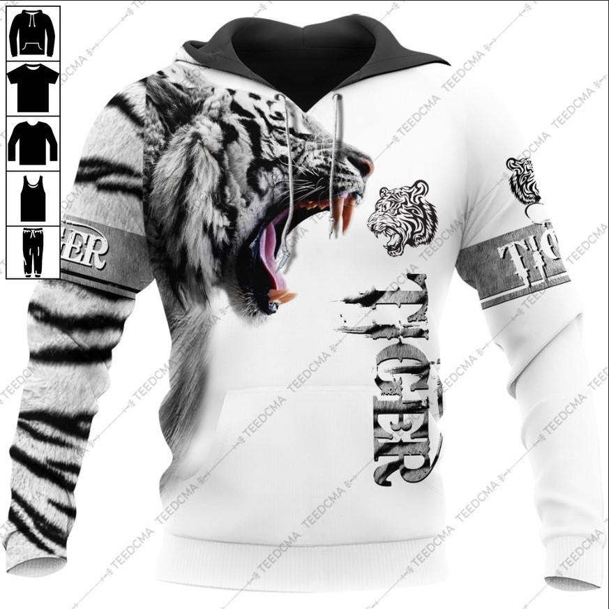 White Tiger 3D All Over Printed Apparel