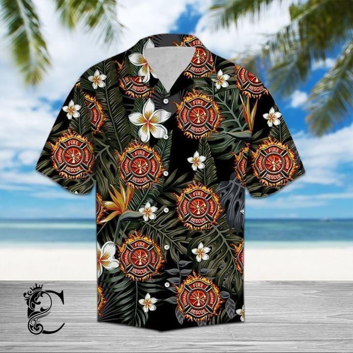 Beach Shirt Discover Cool Firefighter Tropical Hawaiian Shirt- Chillicothemall