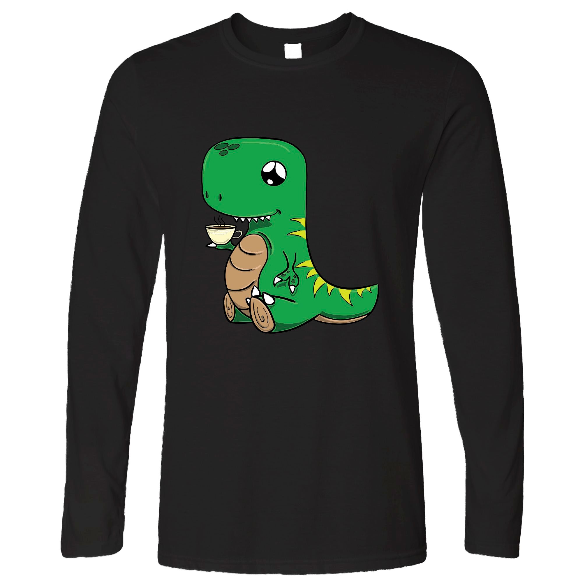 Cute Dinosaur Long Sleeve Tea T-Rex Pun Joke