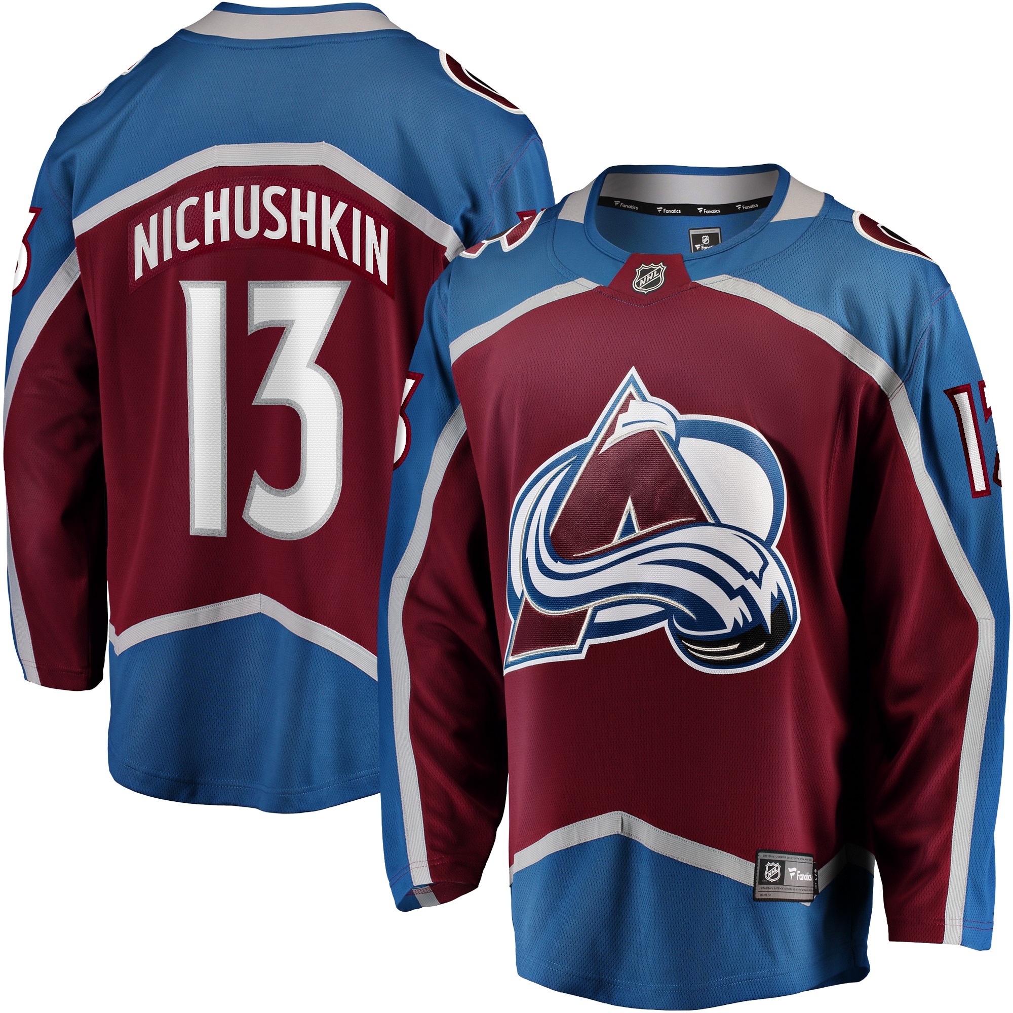 Valeri Nichushkin Colorado Avalanche Branded Breakaway Player Jersey – Burgundy