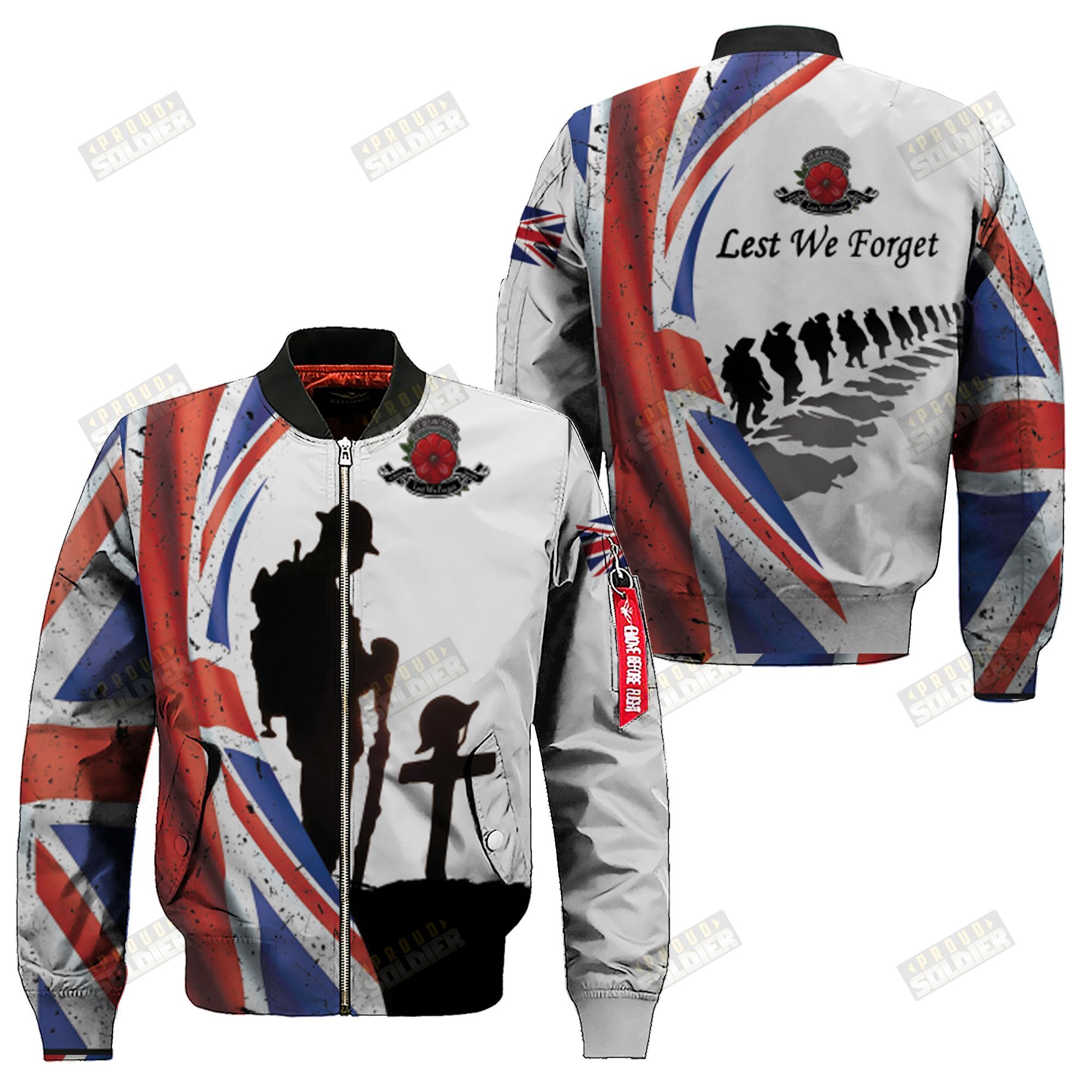 3D Apparel “Uk Veterans – Lest We Forget” X2