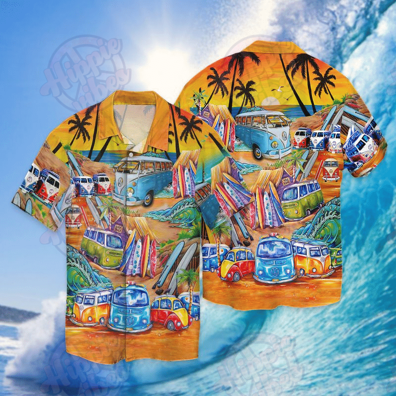 Summer Beach Surfing Hawaiian Shirt Ha78870