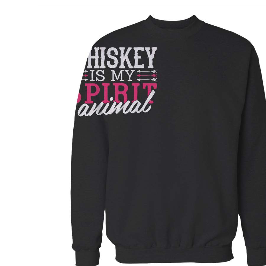 Whiskey Is My Spirit Animal Sweatshirt