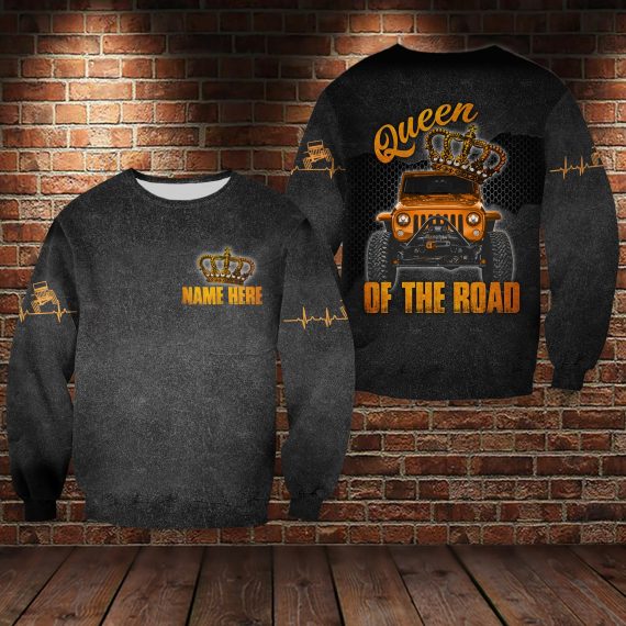 Personalized Jp Queen Of The Road 3D All Over Unisex Sweatshirt