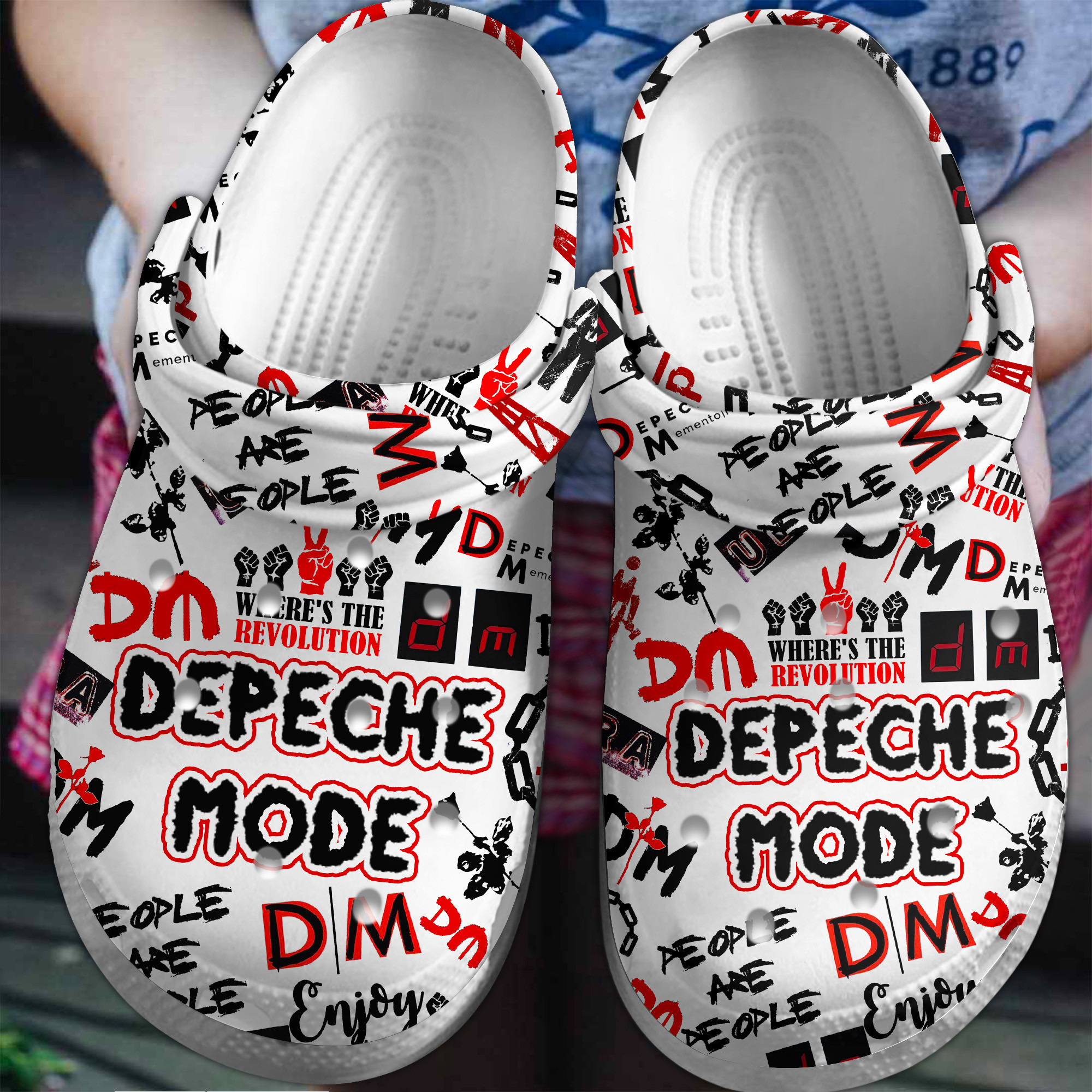 Depeche Mode Music Crocs Crocband Clogs Shoes Comfortable For Men Women and Kids