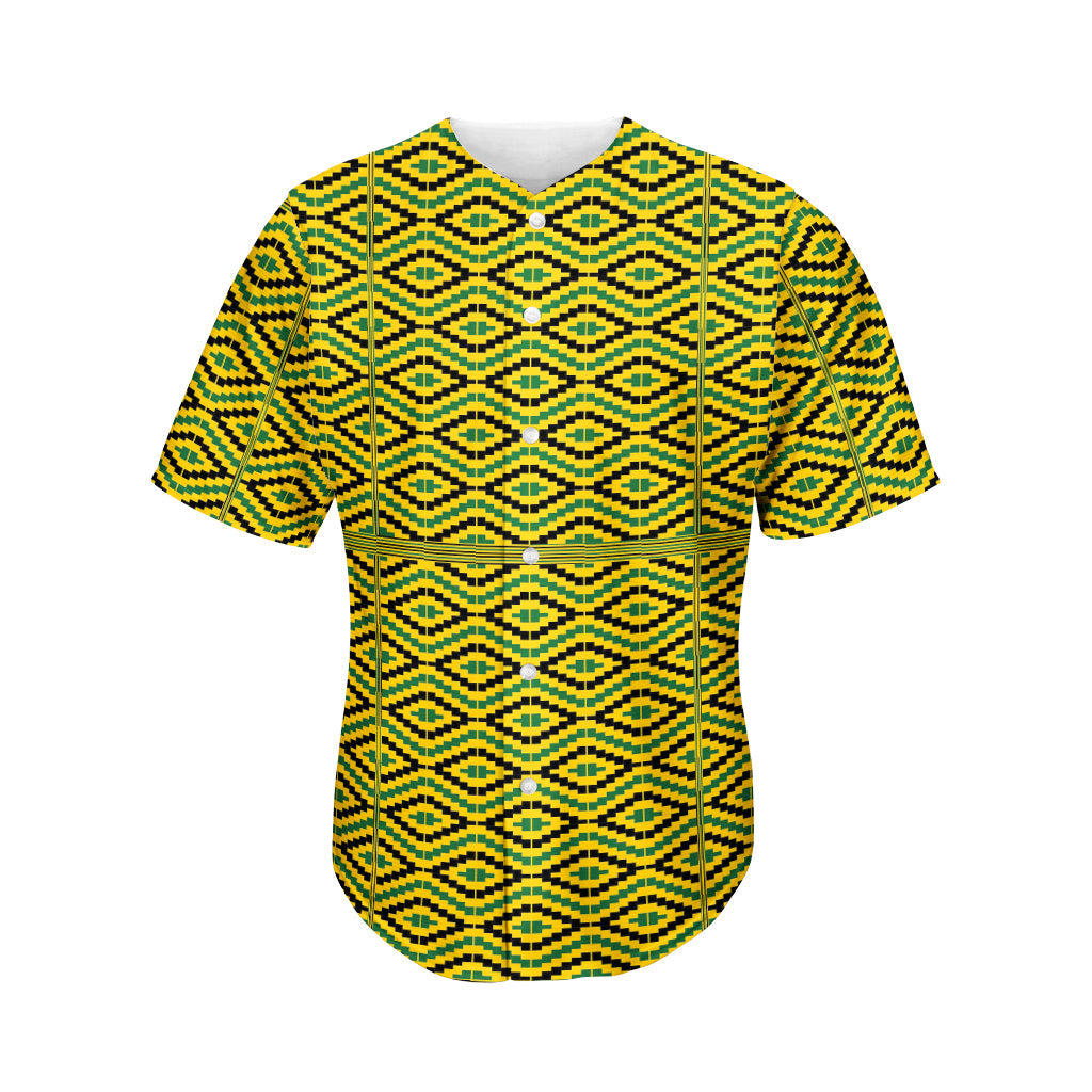 Kente African Pattern Print Men’S Baseball Jersey 3D Print