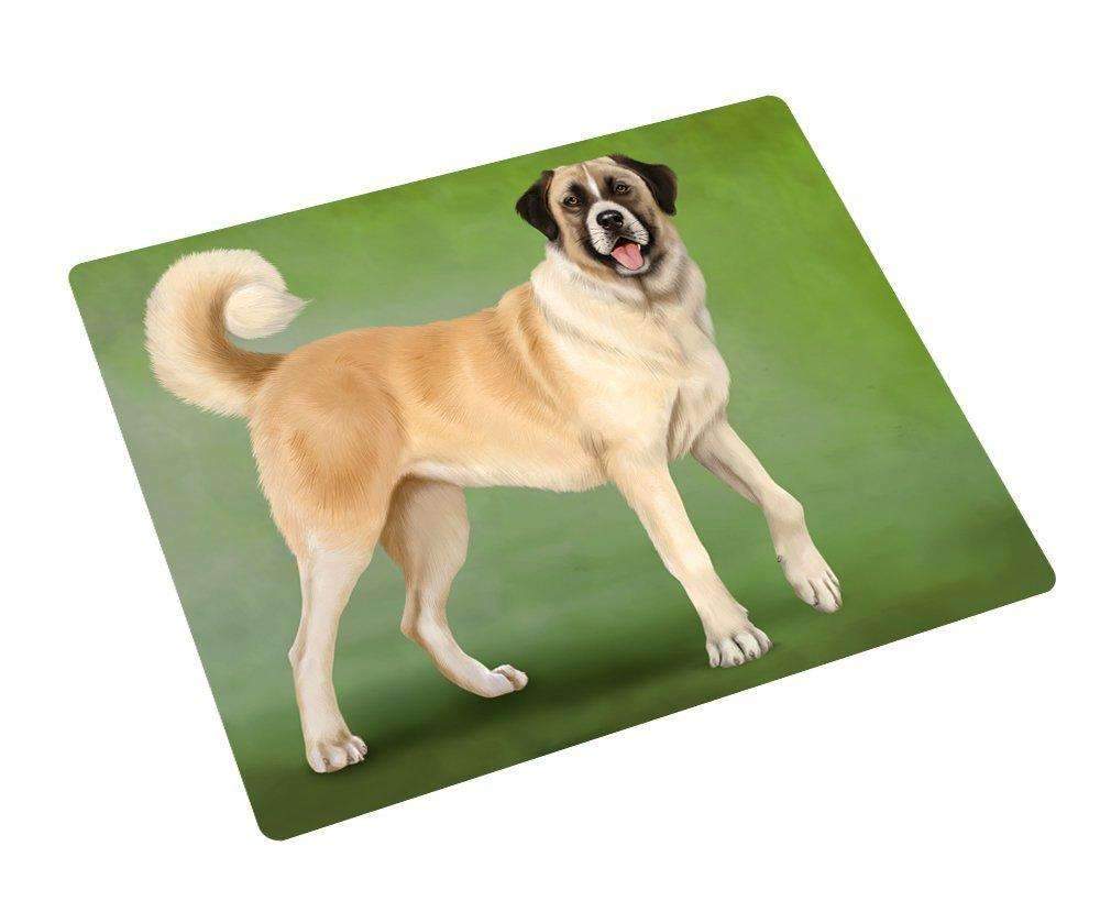 Anatolian Shepherd Dog Art Portrait Print Woven Throw Sherpa Plush Fleece Blanket