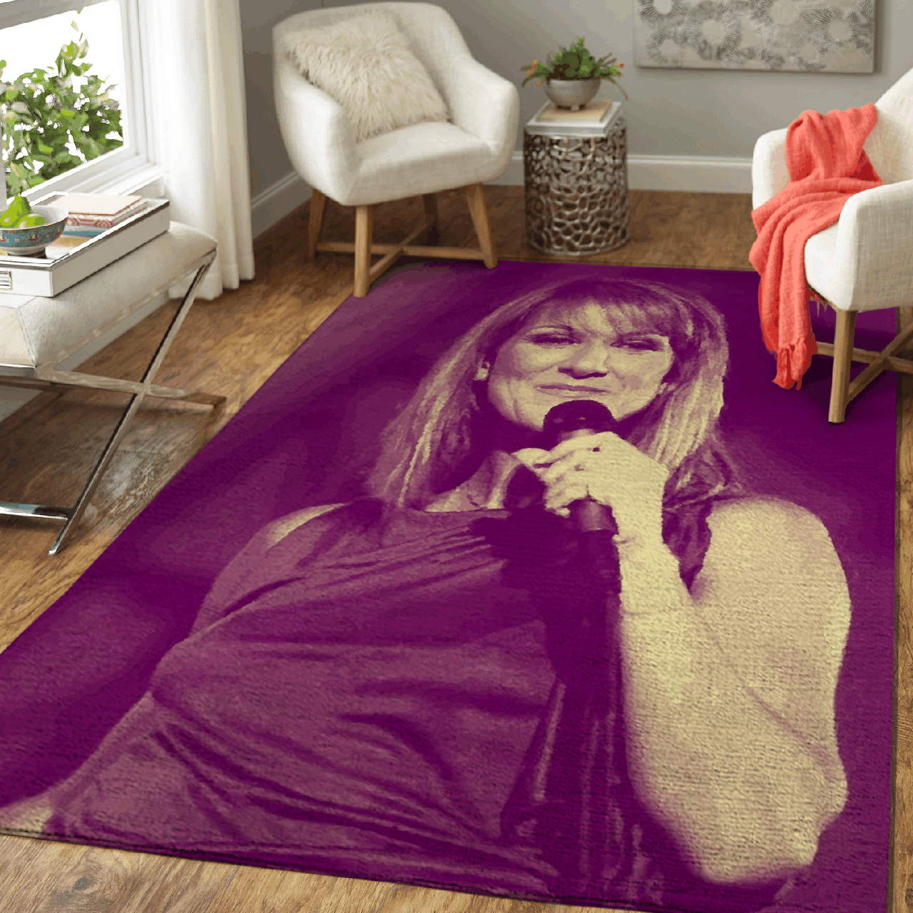 Celine Dion Vintage – Music Vintage Art For Fans Area Rug Carpet