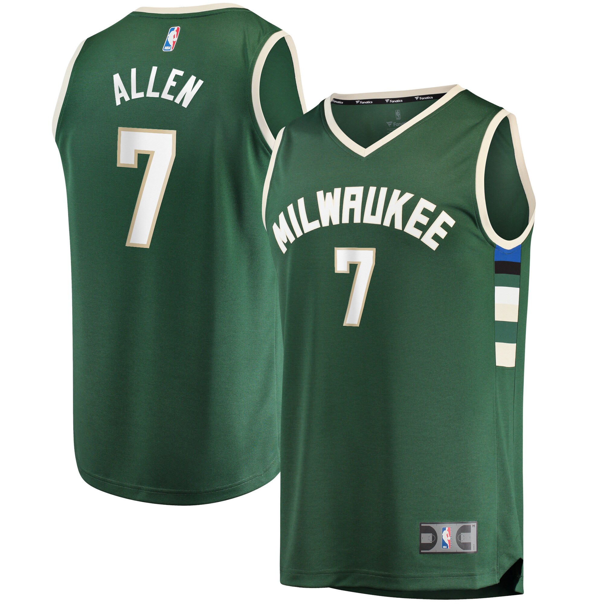 Grayson Allen Milwaukee Bucks Fast Break Jersey – Icon Edition – Hunter Green