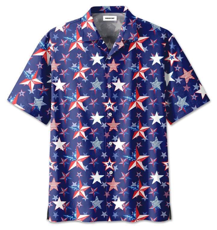 Of July Us Flag Star Hawaii Shirt Unisex Adult Ha90487