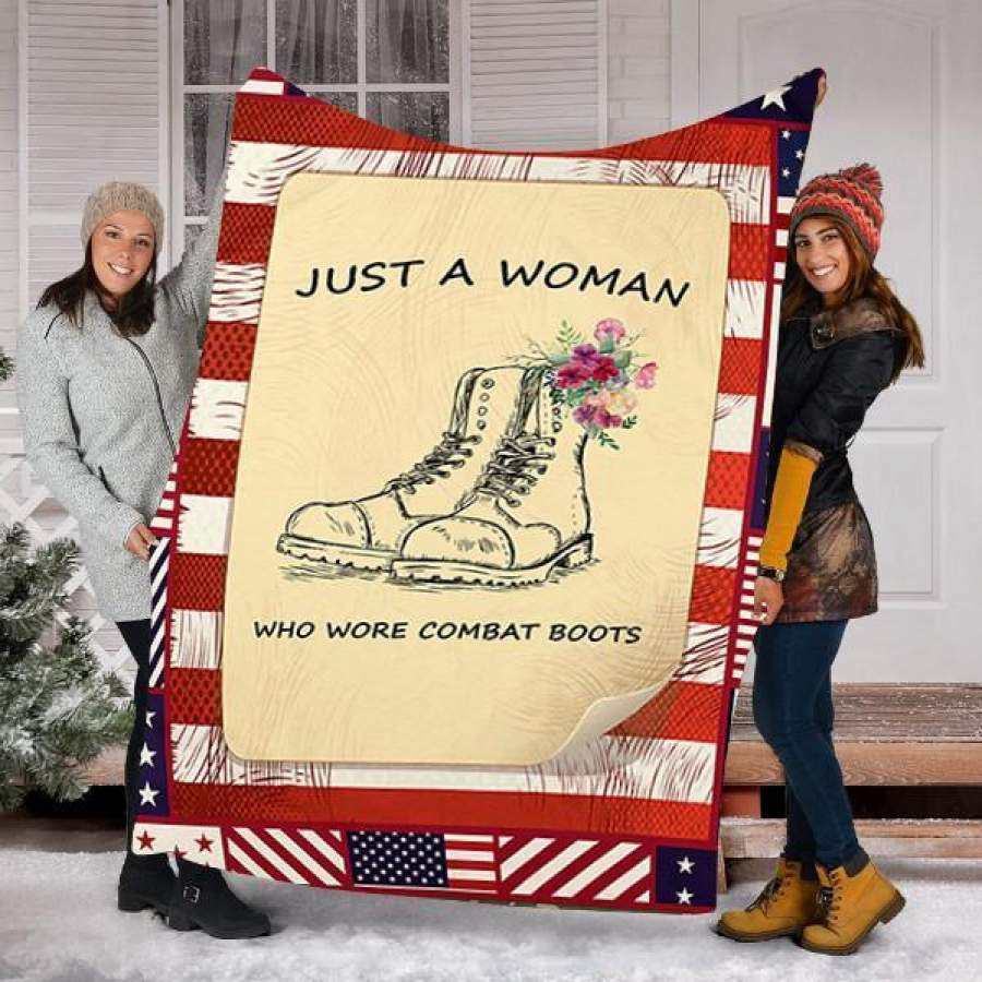 Custom Blanket Veteran Blanket – Perfect Gift For Woman – Fleece Blanket