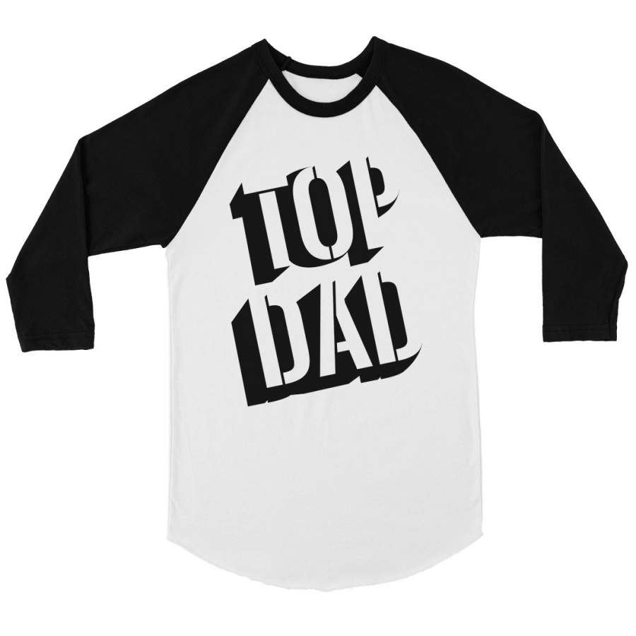 Top Dad Mens Baseball Shirt