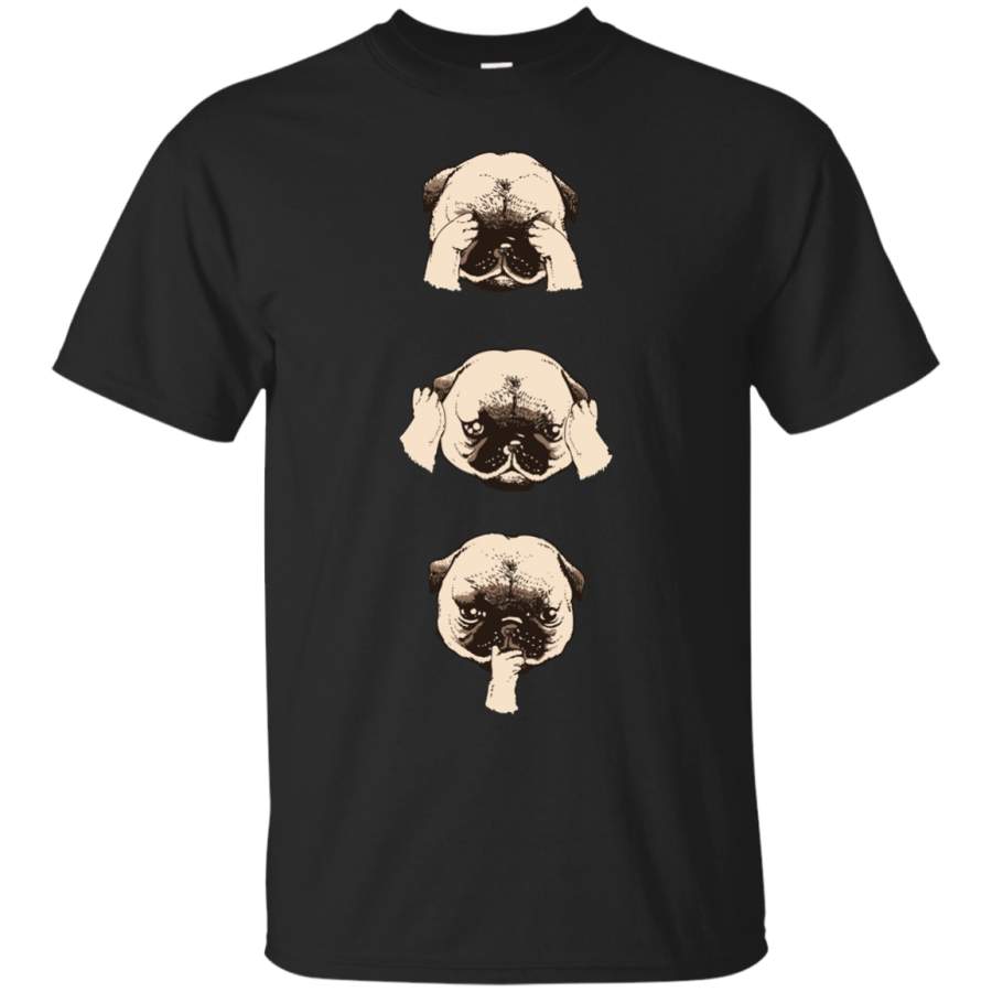 ANIMAL PRINT – No Evil Pugs T Shirt & Hoodie