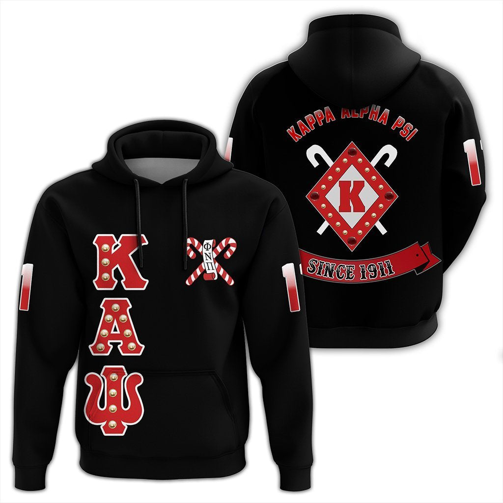 Greek Life Hoodie – Kappa Alpha Psi Crystal Black Pullover