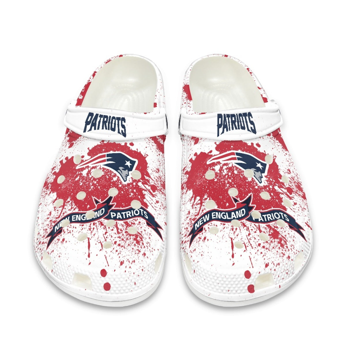 New England Patriots Crocs Clog Shoes