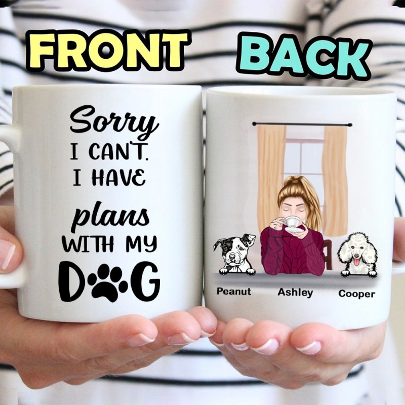 Custom Plans With My Dogs Personalized Mug