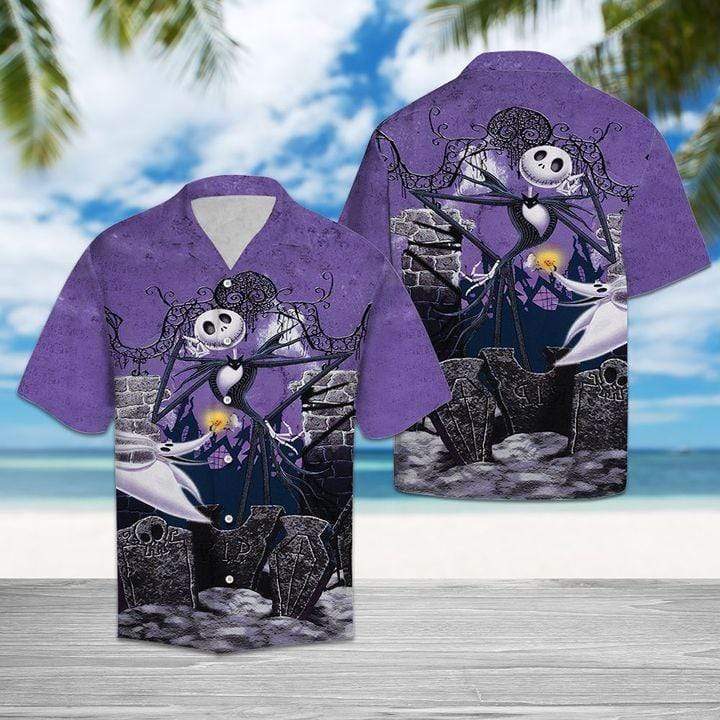 Skeleton Purple Hawaii Shirts Hawaii Shirt For Hawaii Aloha Ha86237