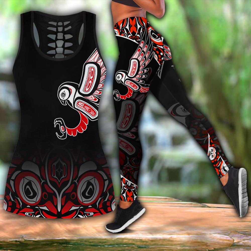 Xt Canada Day Haida 3D Printed Combo Legging Tank Top Am29032102