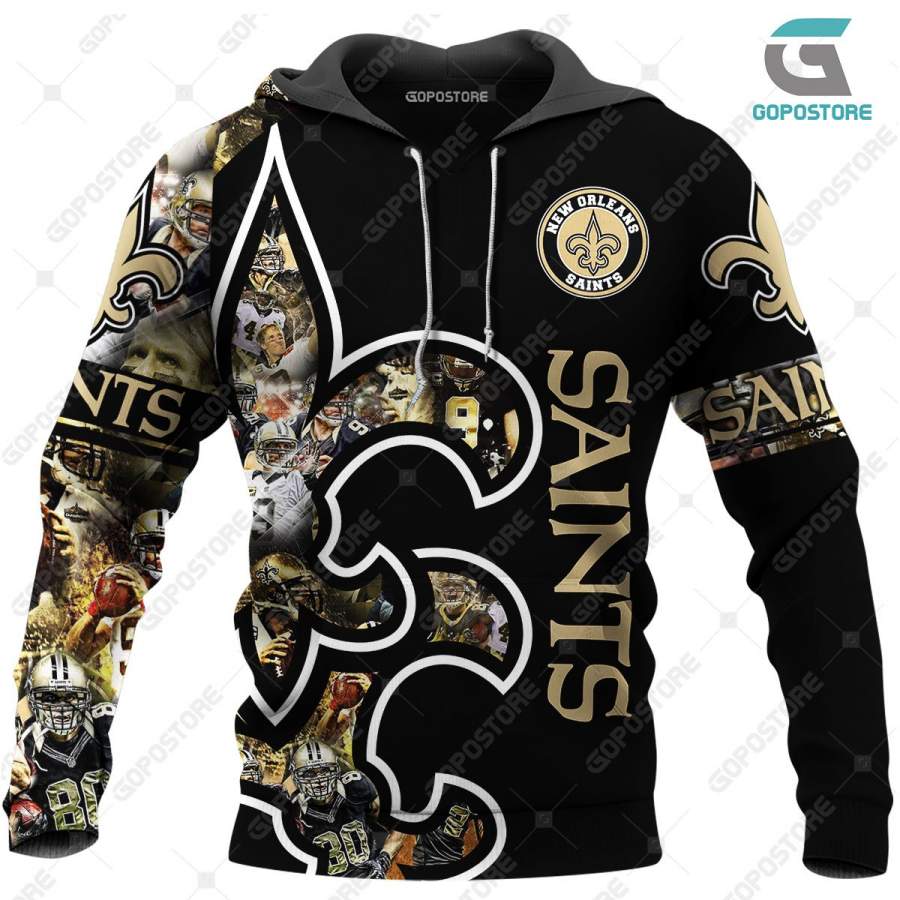 New Orleans Saints Hoodie 3D Style3040 All Over Printed