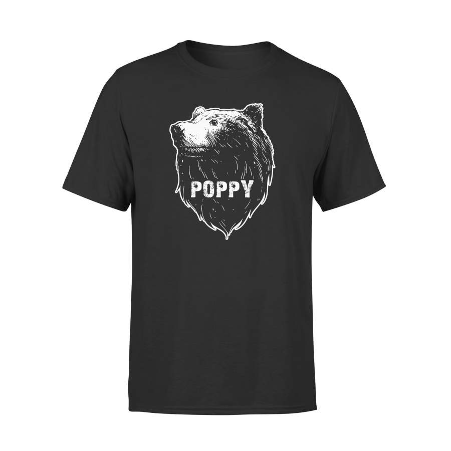 0tuff Poppy Bear T-Shirt Gifts for Poppy Grandpa shirt