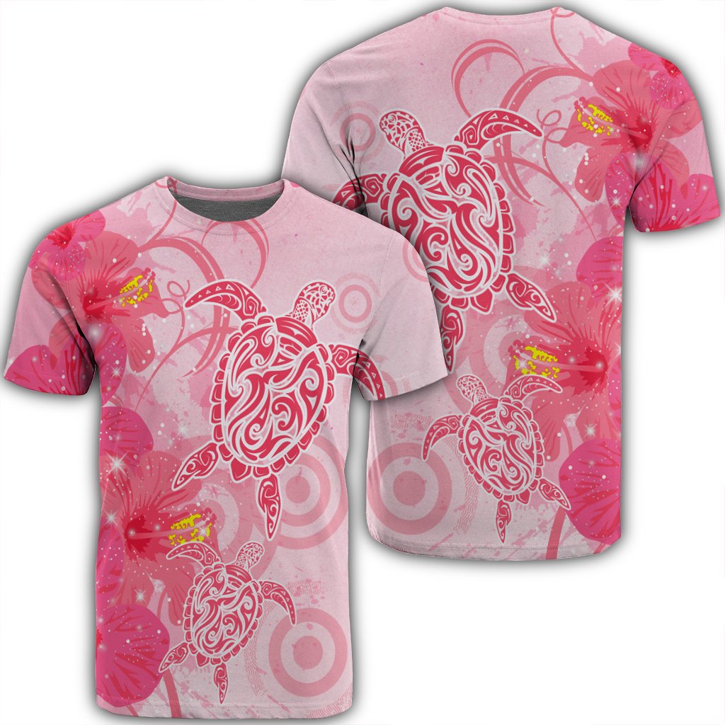 Hawaiian Turtle Hibiscus Vintage Pink Ah Ha106067