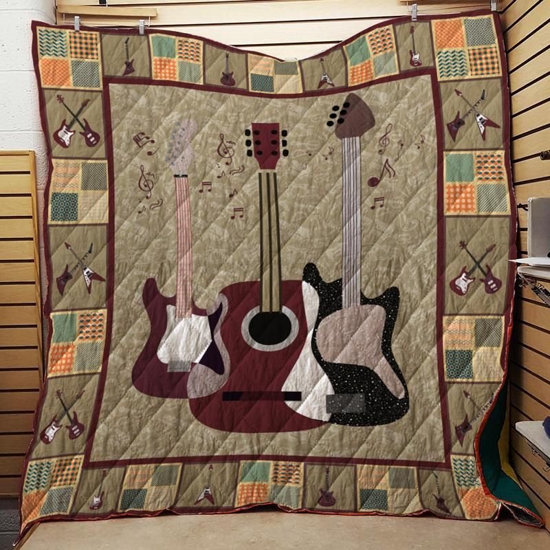 Guitarist Guitar V5 3D Quilt Blanket HGM33